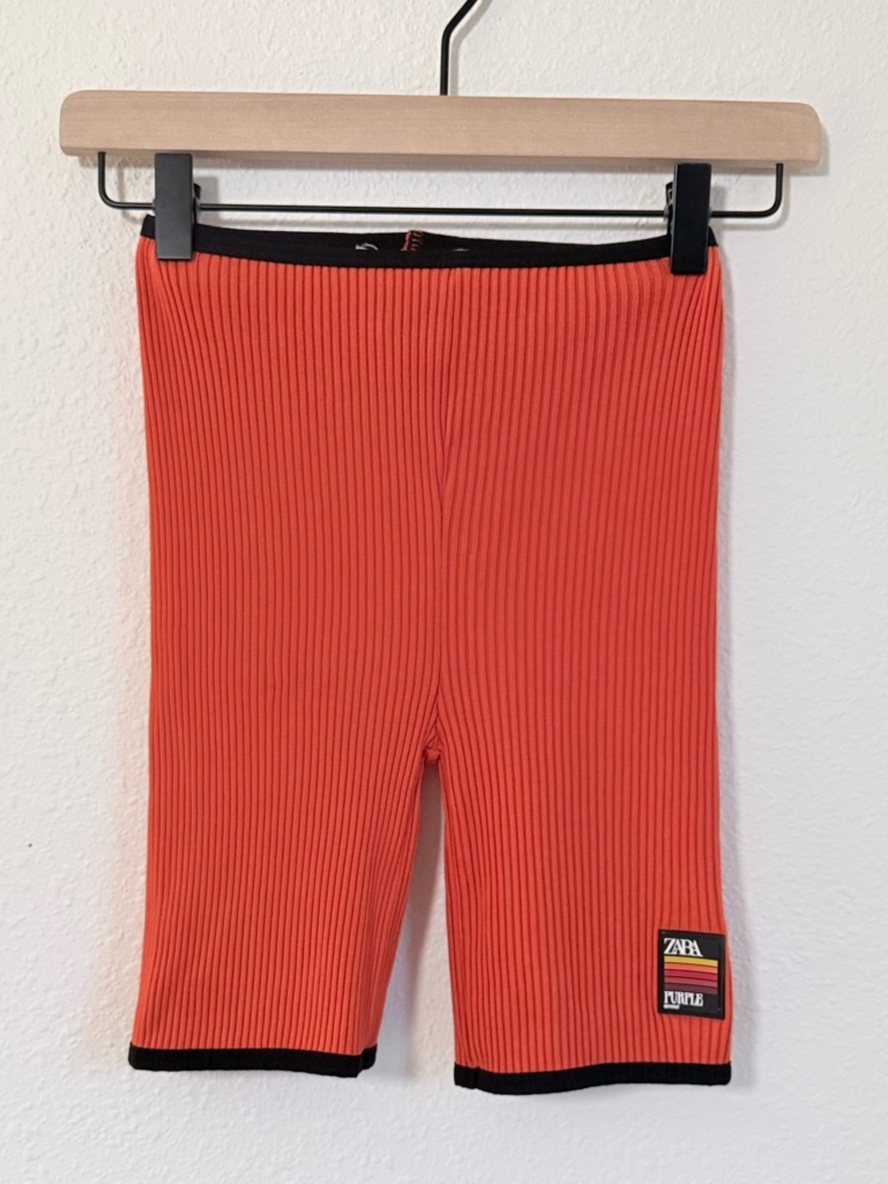 Zara x Purple Magazine Ribbed Bike Shorts Rave Ravecore - Picture 3 of 7